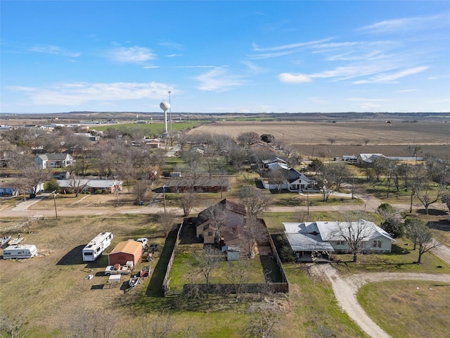 aerial view featuring a rural view