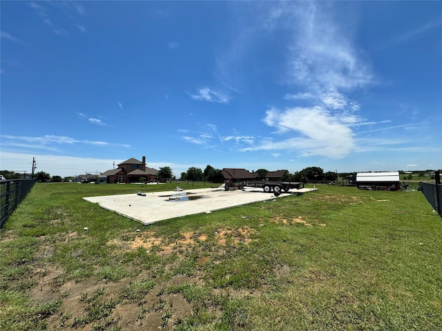 view of yard with a patio area