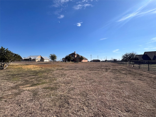 view of yard featuring a rural view