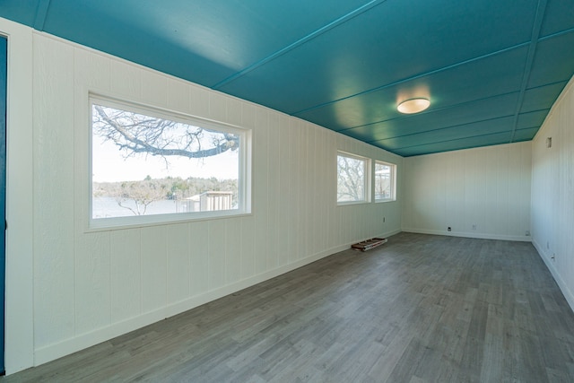 empty room with wood-type flooring