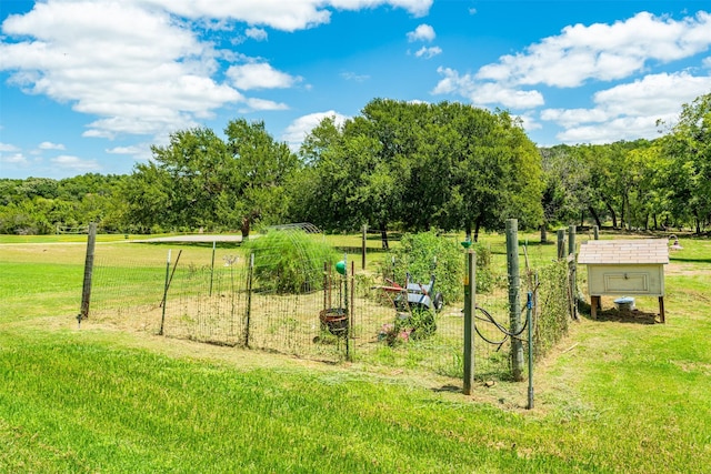 surrounding community with a lawn