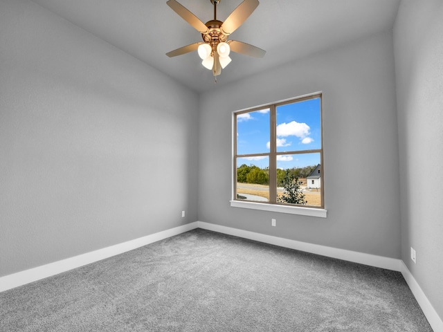 170 Fan Mill Trl, Weatherford, TX 76085 - spare room featuring baseboards, ceiling fan, and carpet
