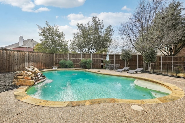 view of pool with a patio