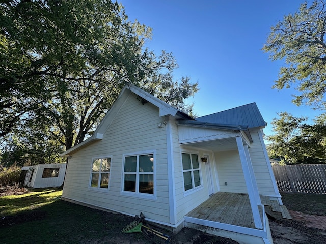 view of back of property