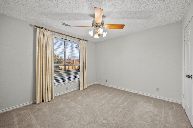4247 Blackheath Rd, Dallas, TX 75227 - carpeted empty room with ceiling fan and a textured ceiling