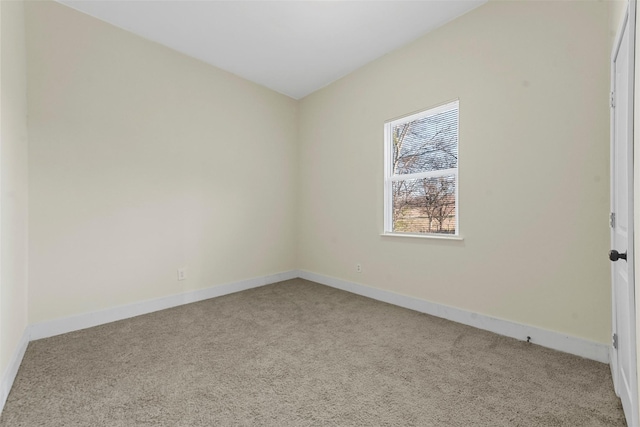 view of carpeted empty room