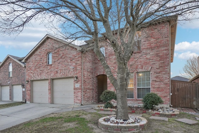 view of front of house featuring a garage