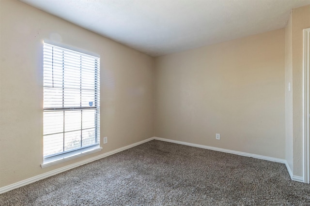 unfurnished room with carpet flooring