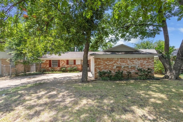 view of ranch-style home