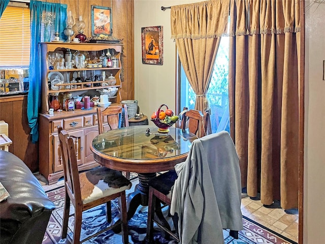 view of dining room