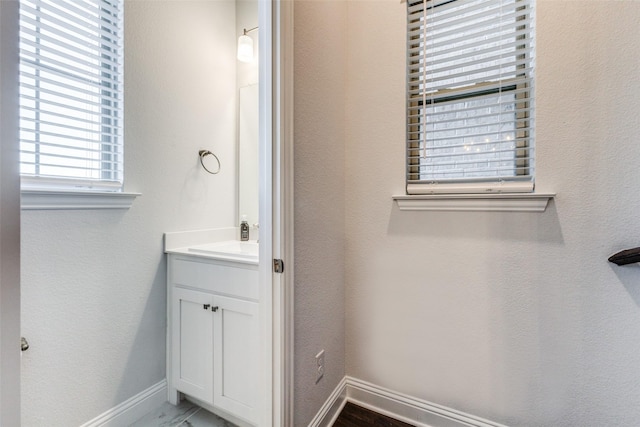 bathroom with vanity