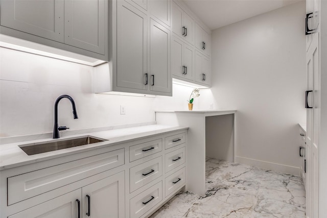 laundry room with sink