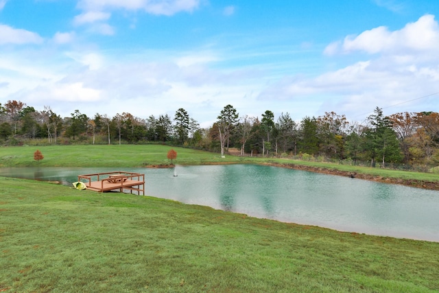 view of water feature