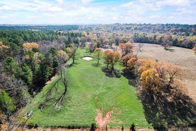 aerial view featuring a rural view