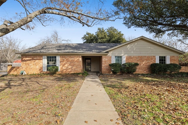 view of ranch-style house