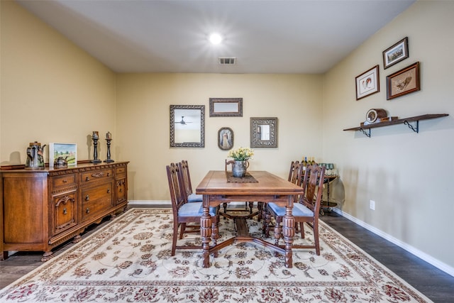 dining room featuring hardwood / wood-style floors