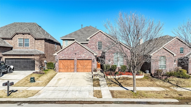 view of property with a garage