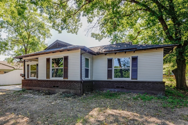 view of side of home