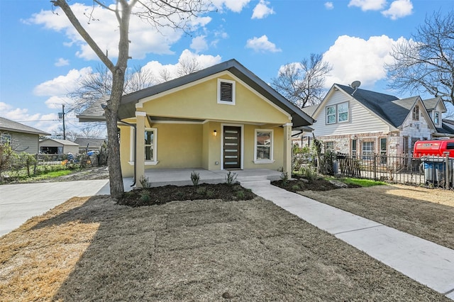 bungalow featuring covered porch