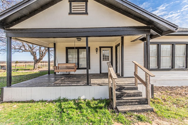 view of front of home featuring a porch