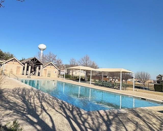 view of pool with a patio area