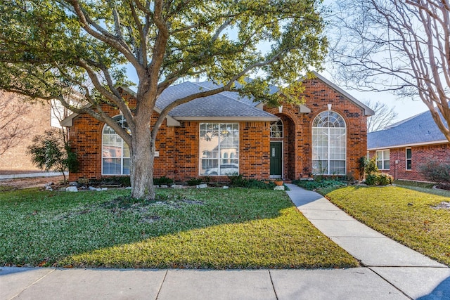 front of property with a front yard