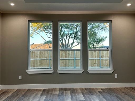 entryway featuring hardwood / wood-style floors and a healthy amount of sunlight