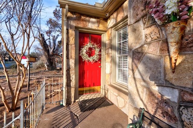 view of entrance to property