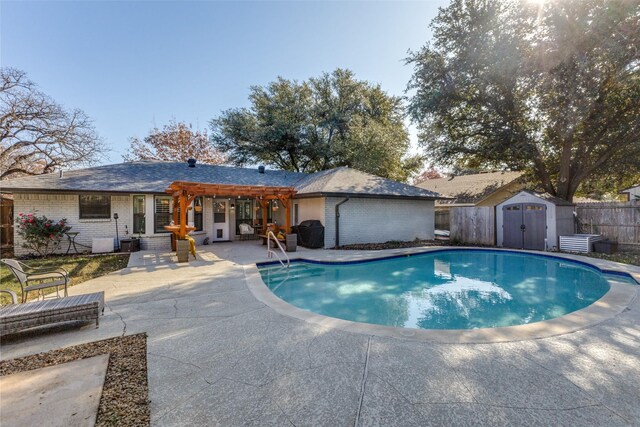 ranch-style home with a garage and a front lawn