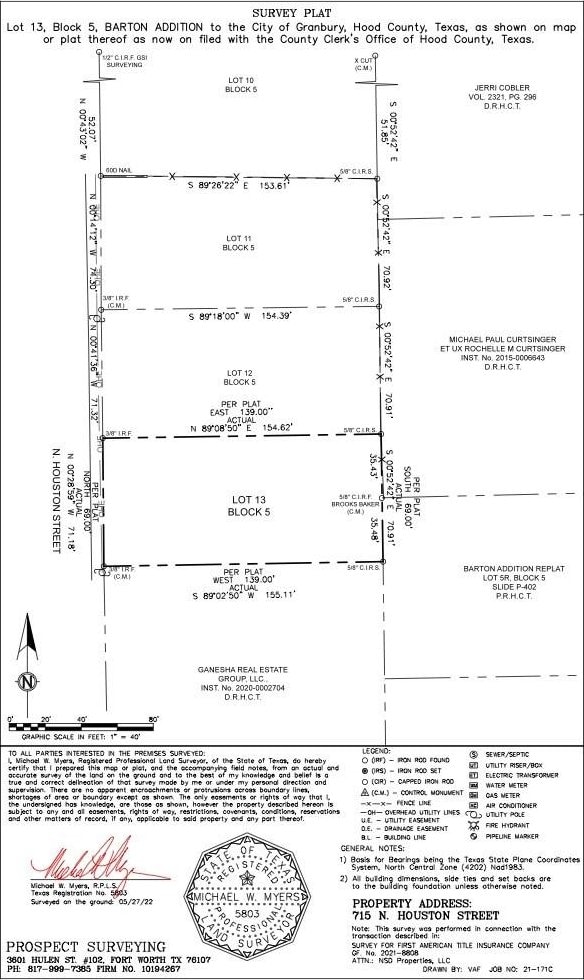 715 N Houston St, Granbury TX, 76048 land for sale