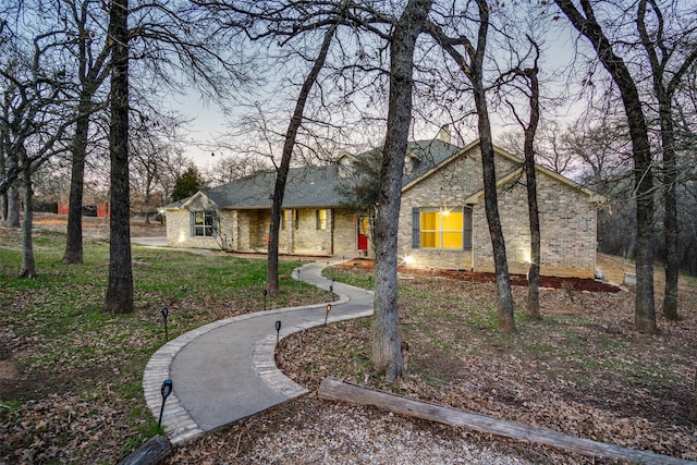 view of ranch-style home