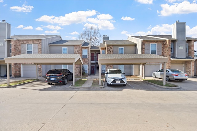 multi unit property featuring a carport