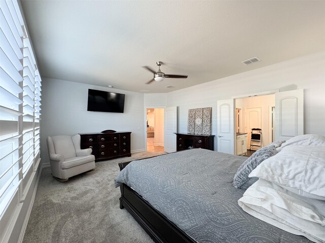 1133 Cornerstone Dr, Little Elm, TX 76227 - bedroom with carpet floors and a ceiling fan