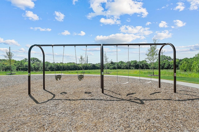 view of jungle gym