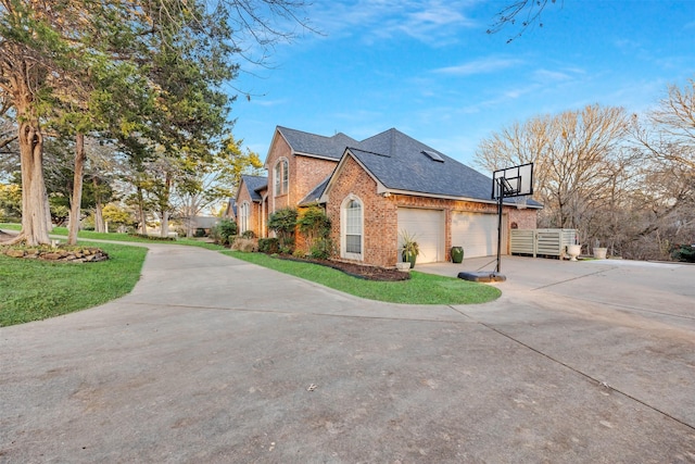 view of home's exterior featuring a garage