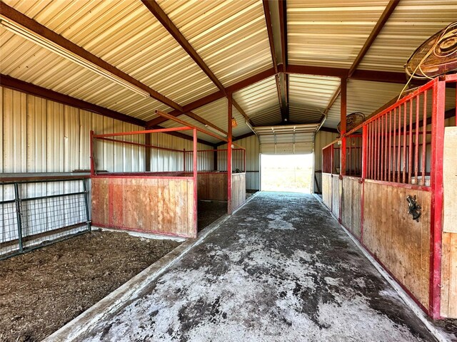 view of horse barn