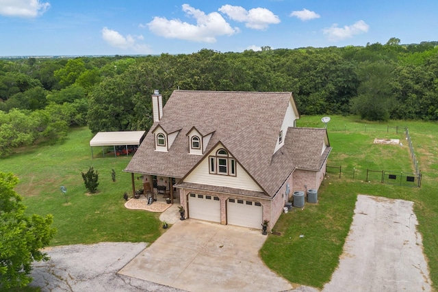 birds eye view of property