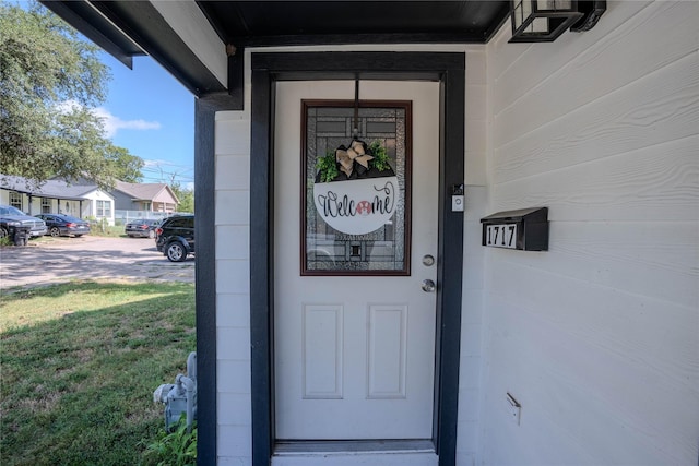 view of property entrance