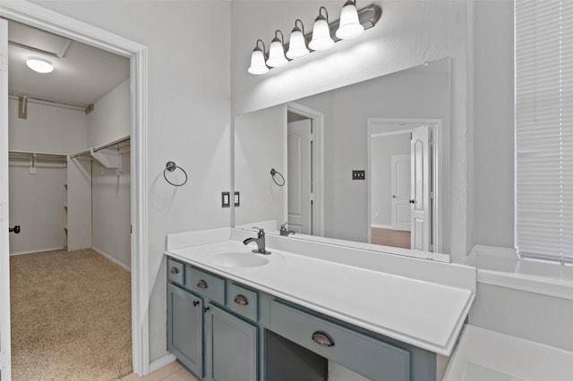 bathroom with vanity