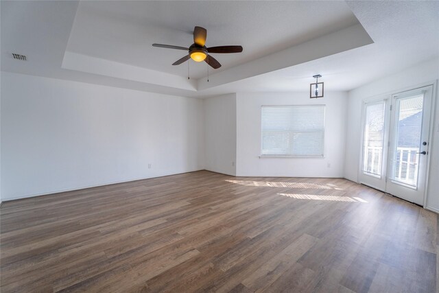 hall featuring dark hardwood / wood-style flooring