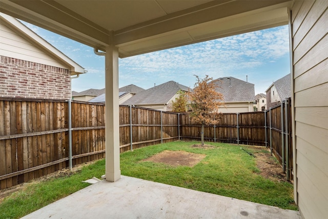 view of yard with a patio