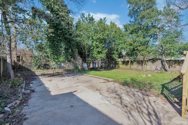 view of yard featuring a patio area