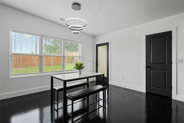 view of dining room