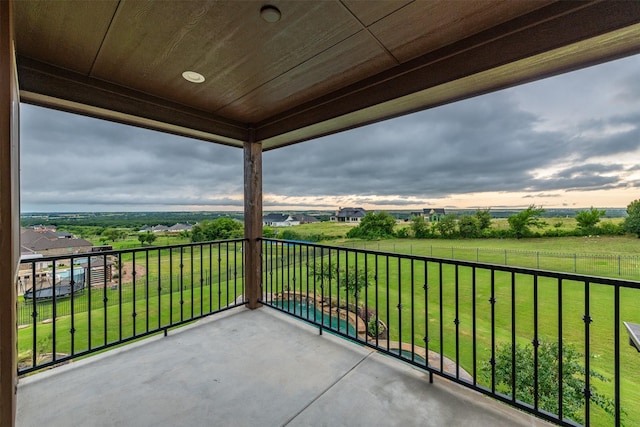 view of balcony