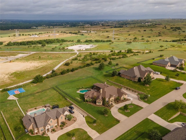 bird's eye view featuring a rural view