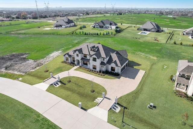 drone / aerial view featuring a rural view