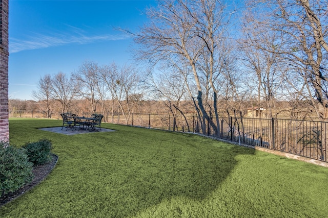 view of yard with a patio