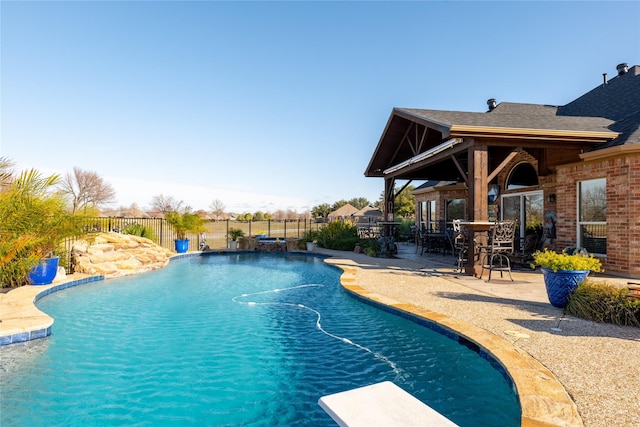 view of pool with a patio