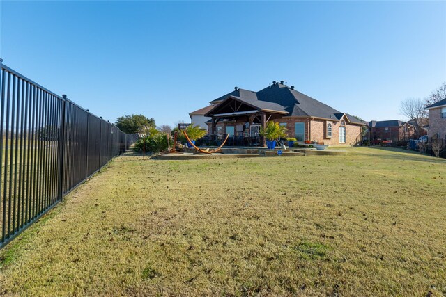 view of yard featuring a gazebo