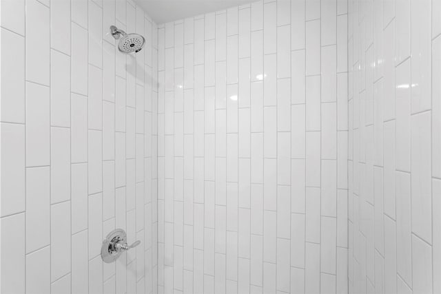 details with tiled shower